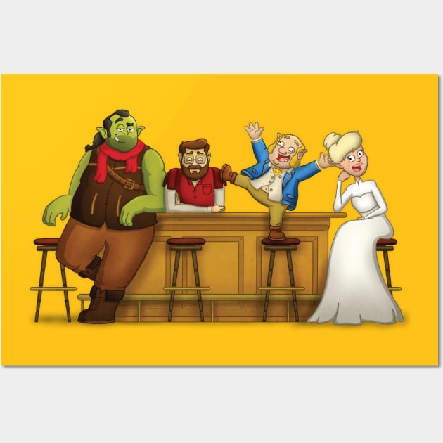SitcomD&D Characters Wall Art by sitcomdnd